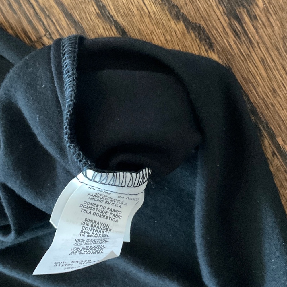 NWT Karen Kane Charcoal and Black Long Sleeve A-line Dress Size XL - Picture 5 of 6